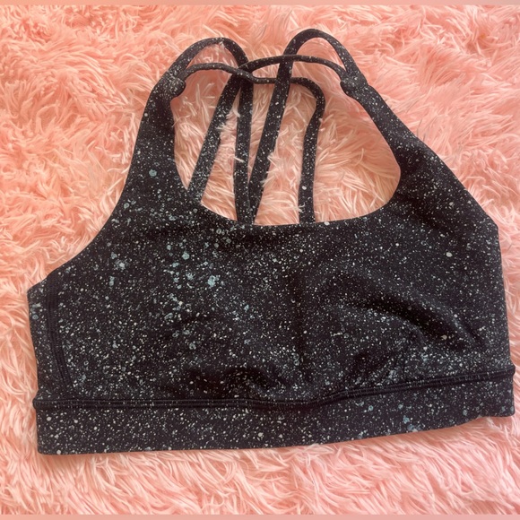 lululemon athletica Other - lululemon athletica Black Speckled Bra
